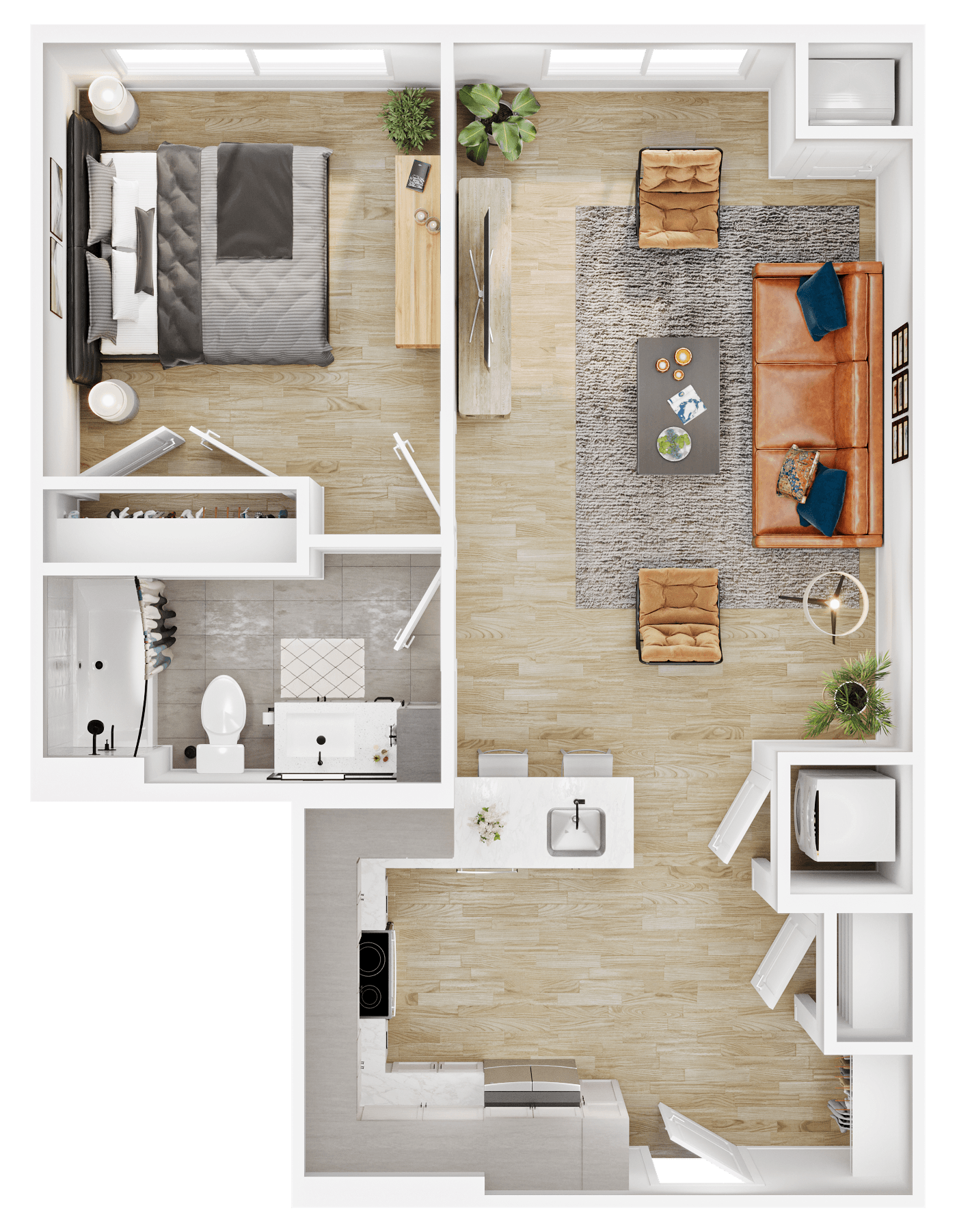 Floor plan layout diagram for A17